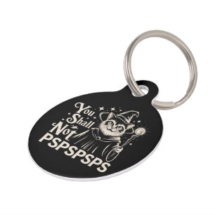 Médaillon Pour Animaux Tu ne PSPSPSPS Chaton Drôle Magicien Papa 