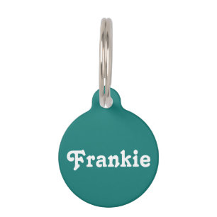 Médaillon Pour Animaux Turquoise rétro