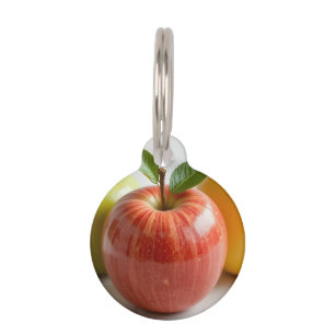 Médaillon Pour Animaux Un Trio de Pommes