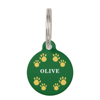 Médaillon Pour Animaux Unique Personnalisable, Pattes