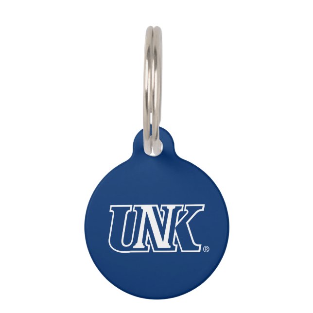 Médaillon Pour Animaux UNK| Université du Nebraska à Kearney (Devant)