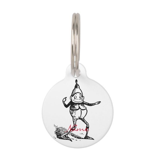 Médaillon Pour Animaux Vacances d'hiver Elf Thunder_Cove (Dos)