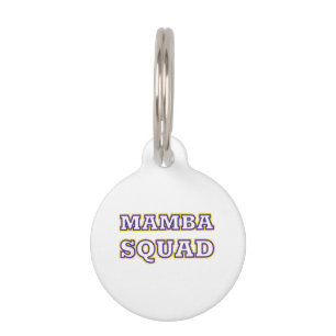 Médaillon Pour Animaux Vêtements drôles de Mamba Squad pour amateur de se