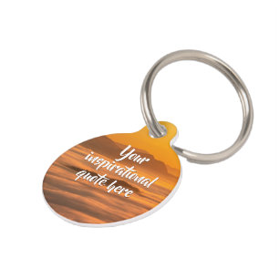 Médaillon Pour Animaux Votre soleil de texte personnalisé au-dessus du pa