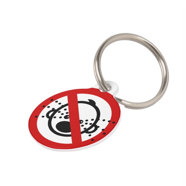 Médaillon Pour Animaux VOYAGE NO Cry Baby ⚠ Aéroport thaïlandais ⚠ (Côté )