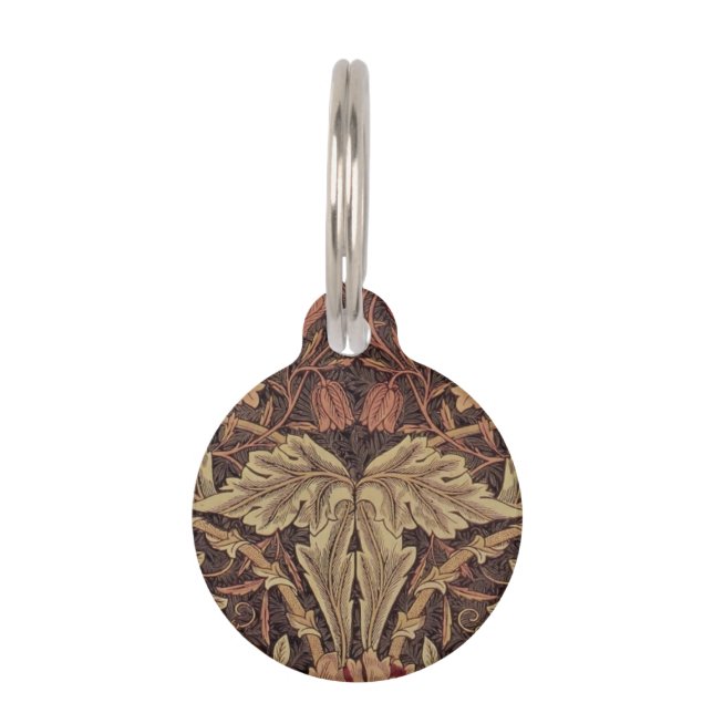 Médaillon Pour Animaux William Morris Honeysuckle Classic English Art (Devant)
