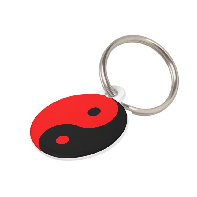 MÉDAILLON POUR ANIMAUX "YIN YANG " (Côté )
