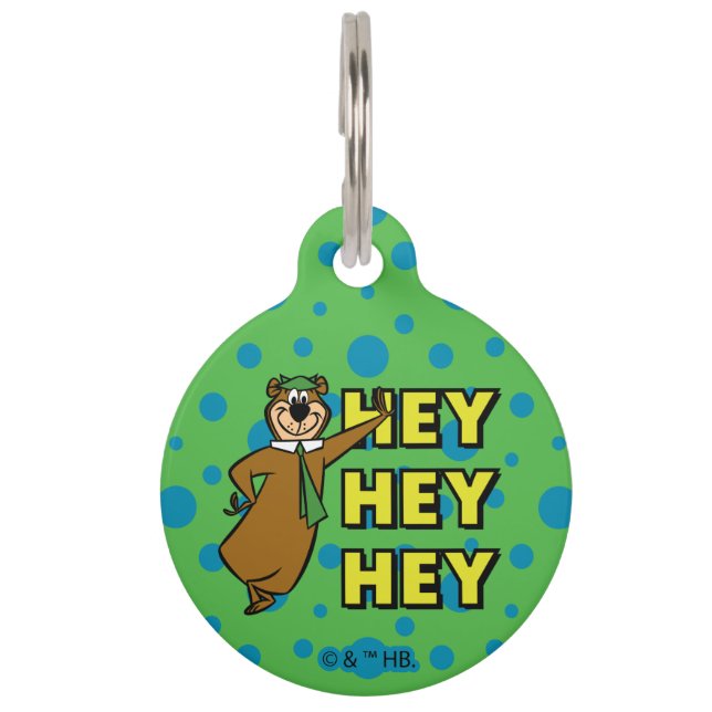Médaillon Pour Animaux Yogi Bear Hey Hey Hey (Devant)