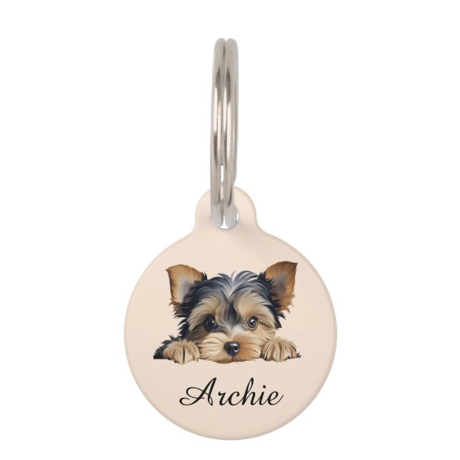 Médaillon Pour Animaux Yorkshire Terrier (Devant)