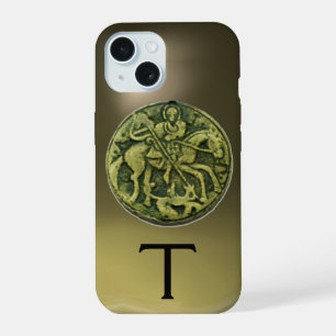 MÉDAILLON SAINT GEORGE & DRAGON Monogramme Agate