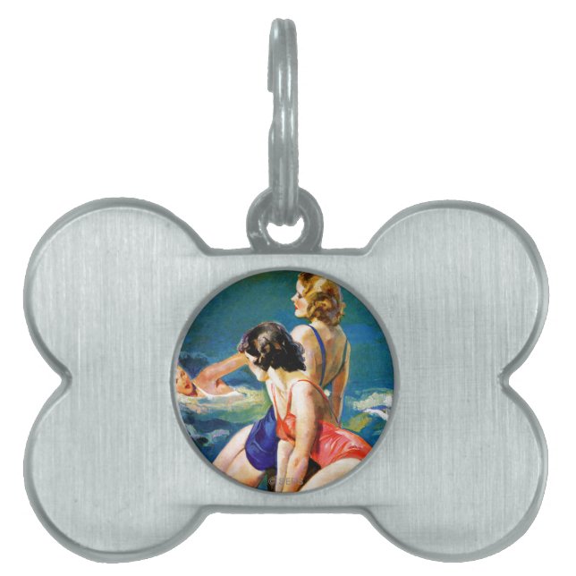 Médaillons Pour Animaux Domestiques À la piscine (Devant)