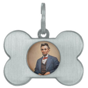 Médaillons Pour Animaux Domestiques Abraham Lincolon