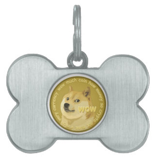 Médaillons Pour Animaux Domestiques Accessoires de Dogecoin le Shiba bavard Inu