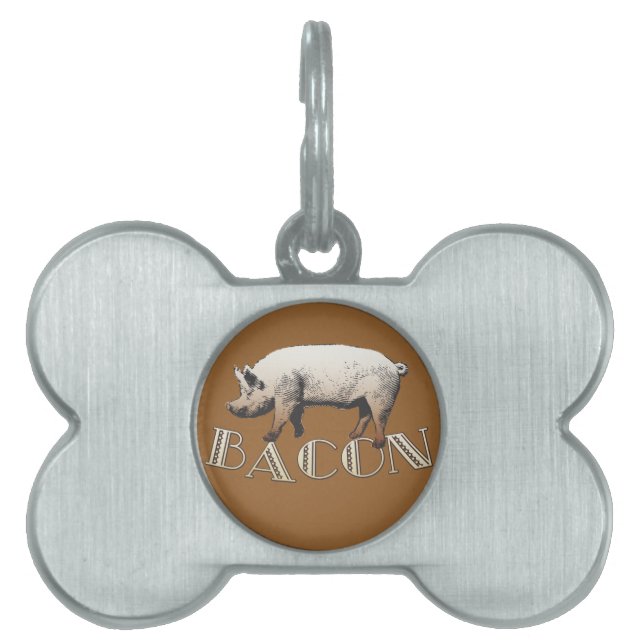 Médaillons Pour Animaux Domestiques Acrobat BACON Pig (Devant)