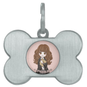 Médaillons Pour Animaux Domestiques Aquarelle magique Hermione Granger