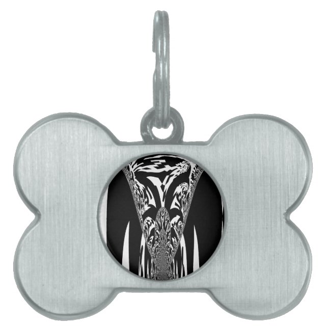 Médaillons Pour Animaux Domestiques Art Abstrait africain (Devant)