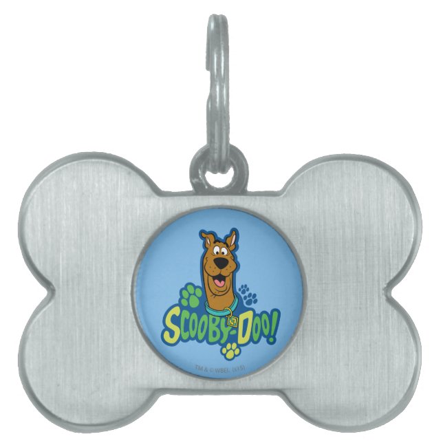 Médaillons Pour Animaux Domestiques Badge de caractère Empreinte de patte Scooby-Doo (Devant)
