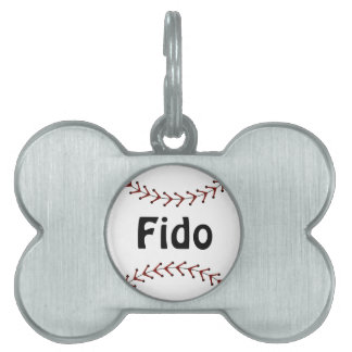 Médaillons Pour Animaux Domestiques Balise Chien de baseball