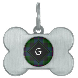 Médaillons Pour Animaux Domestiques Balise Clan Gunn Tartan Pet ID