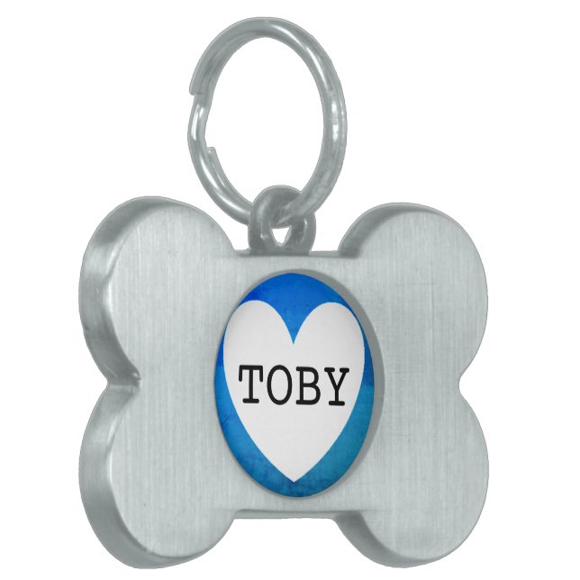 Médaillons Pour Animaux Domestiques ❤️ balise de familier    TOBY par dalDesignNZ (Devant gauche)
