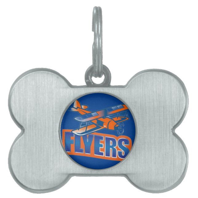 Médaillons Pour Animaux Domestiques Balise FLYERS Bone Pet (Devant)