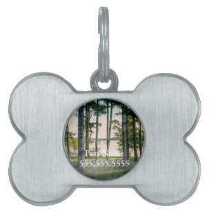 Médaillons Pour Animaux Domestiques Balise Foggy Trees At Table Rock Pet ID