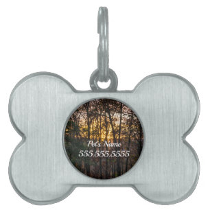 Médaillons Pour Animaux Domestiques Balise ID animal de compagnie Woody Sunset de la D