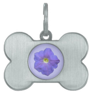 Médaillons Pour Animaux Domestiques Balise pour animal de compagnie Blue Petunia