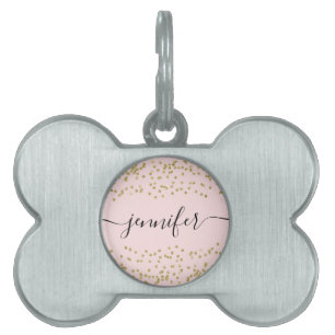 Médaillons Pour Animaux Domestiques Balise pour animal de Parties scintillant rose et 