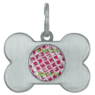 Médaillons Pour Animaux Domestiques Belle image Extraordinaire rouge stylish miroir