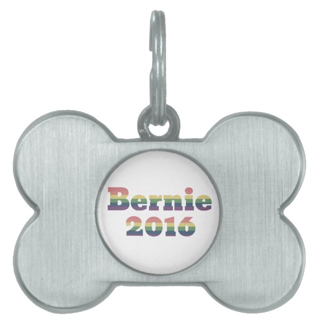 Médaillons Pour Animaux Domestiques Bernie Sanders pour le président 2016 (Devant)