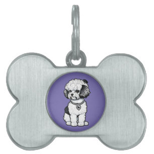 Médaillons Pour Animaux Domestiques Bichon frisé