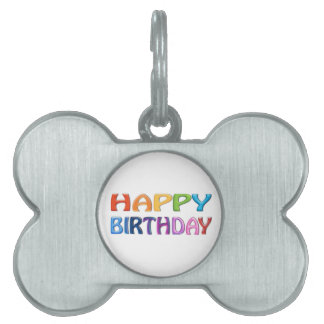 Médaillons Pour Animaux Domestiques BONJOUR D'ANNIVERSAIRE - Joyeux cadeau en 3D