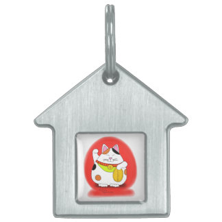 Médaillons Pour Animaux Domestiques Bonne chance Maneki Neko