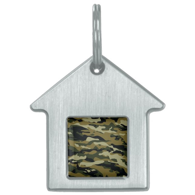 Médaillons Pour Animaux Domestiques Camo (Devant)