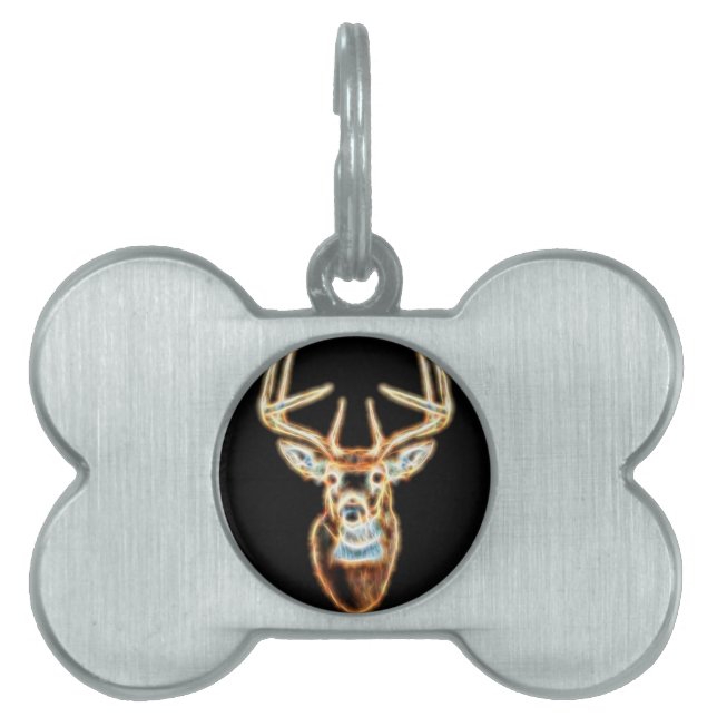 Médaillons Pour Animaux Domestiques Cerf Tête pure Energy Spirit (Devant)
