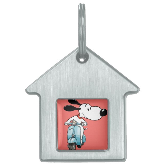 Médaillons Pour Animaux Domestiques Charlie on a Scooter, by Natasha Us   (Devant)