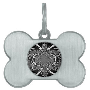 Médaillons Pour Animaux Domestiques Circulaire Zebra Kaleidoscope Art