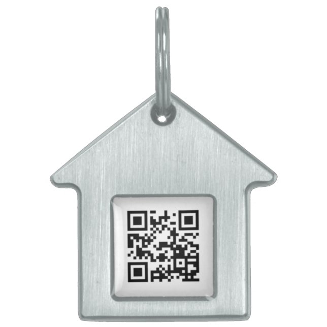 Médaillons Pour Animaux Domestiques Code QR personnalisable (Devant)