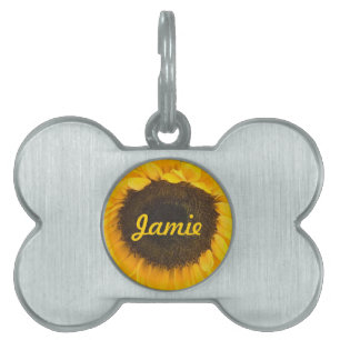 Médaillons Pour Animaux Domestiques Country Sunflower Grange Dons de chien