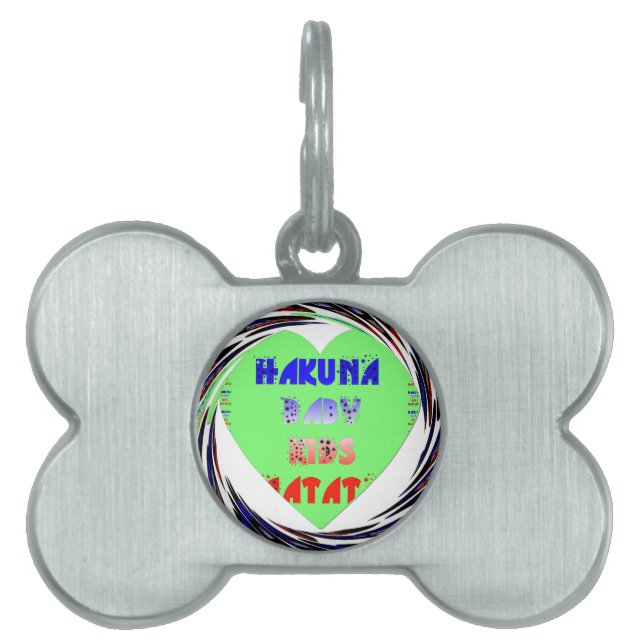 Médaillons Pour Animaux Domestiques Créez vos propres coeurs lumineux conception bébé  (Devant)