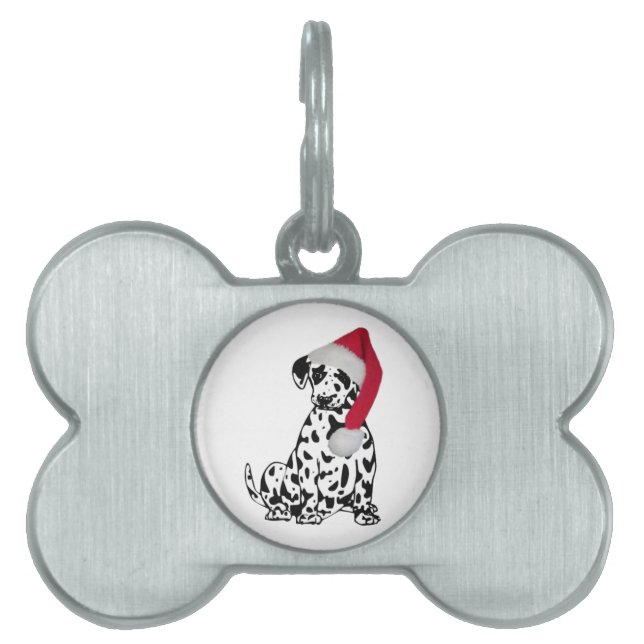 Médaillons Pour Animaux Domestiques Dalmatie de Noël (Devant)