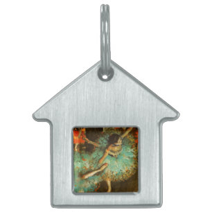 Médaillons Pour Animaux Domestiques Danseuse de ballet Danseuse verte Danseuse Degas P