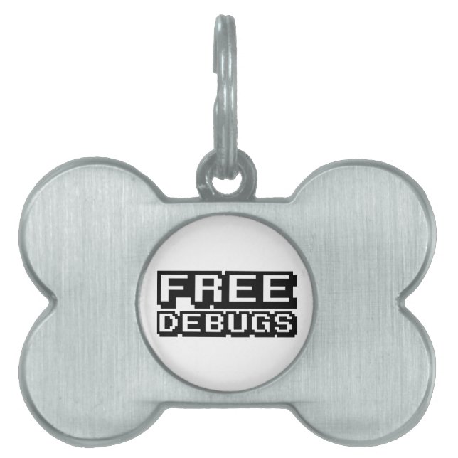 MÉDAILLONS POUR ANIMAUX DOMESTIQUES DEBUGS GRATUITS (Devant)