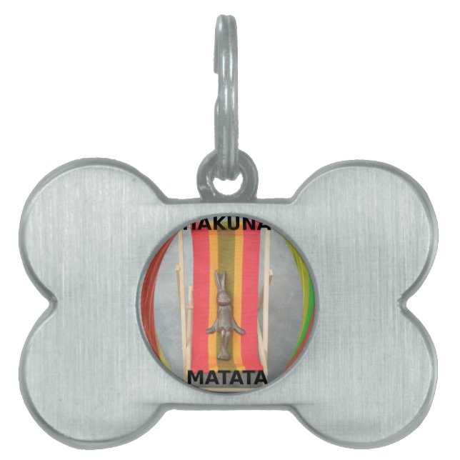 Médaillons Pour Animaux Domestiques Design d'impression d'écran vectoriel de lapin rel (Devant)