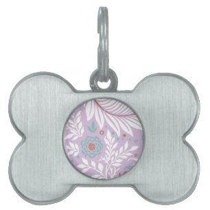 Médaillons Pour Animaux Domestiques Design floral 26