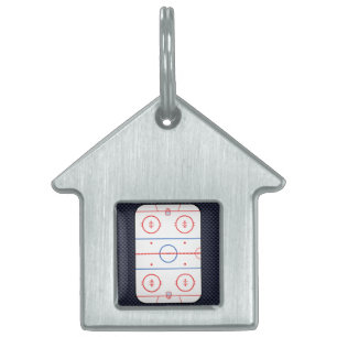 Médaillons Pour Animaux Domestiques Diagramme de la patinoire de hockey sur fibre de c