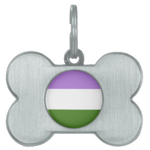 Médaillons Pour Animaux Domestiques Drapeau de fierté queer