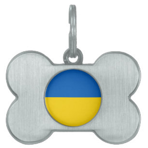 Médaillons Pour Animaux Domestiques Drapeau de l'Ukraine