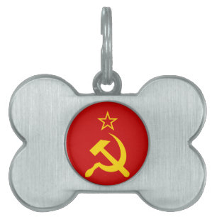 Médaillons Pour Animaux Domestiques Drapeau de l'URSS - Drapeau de l'Union soviétique